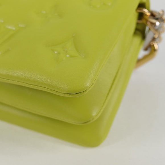 LOUIS VUITTON Monogram Emboss Coussin Belt Bag Bag Leather 2way LV Auth 121504SM