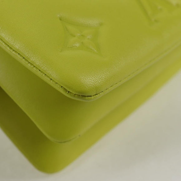 LOUIS VUITTON Monogram Emboss Coussin Belt Bag Bag Leather 2way LV Auth 121504SM