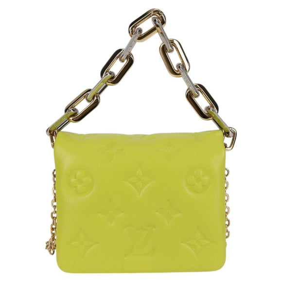 LOUIS VUITTON Monogram Emboss Coussin Belt Bag Bag Leather 2way LV Auth 121504SM