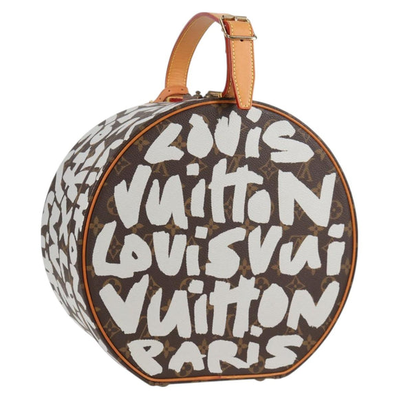 LOUIS VUITTON Monogram Graffiti Boite Shapo White M92186 LV Auth 121505SV