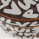 LOUIS VUITTON Monogram Graffiti Boite Shapo White M92186 LV Auth 121505SV-15