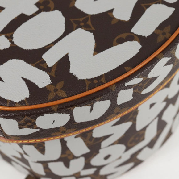 LOUIS VUITTON Monogram Graffiti Boite Shapo White M92186 LV Auth 121505SV