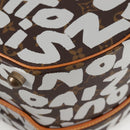 LOUIS VUITTON Monogram Graffiti Boite Shapo White M92186 LV Auth 121505SV-18