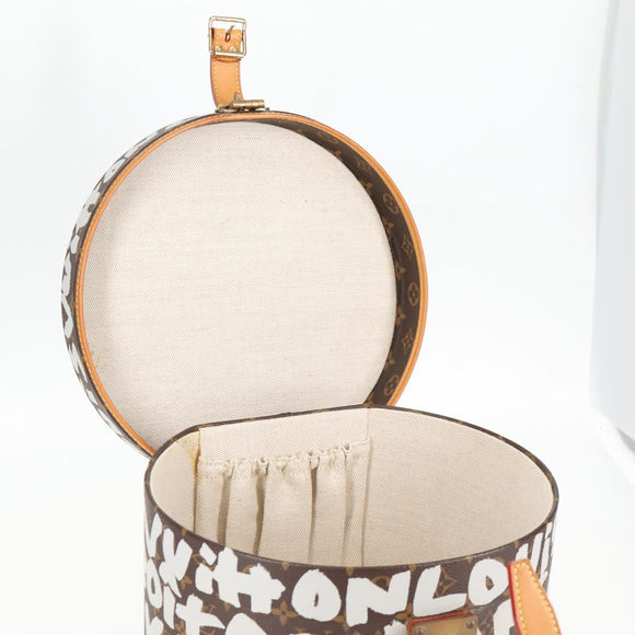 LOUIS VUITTON Monogram Graffiti Boite Shapo White M92186 LV Auth 121505SV