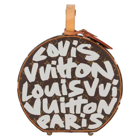 LOUIS VUITTON Monogram Graffiti Boite Shapo White M92186 LV Auth 121505SV