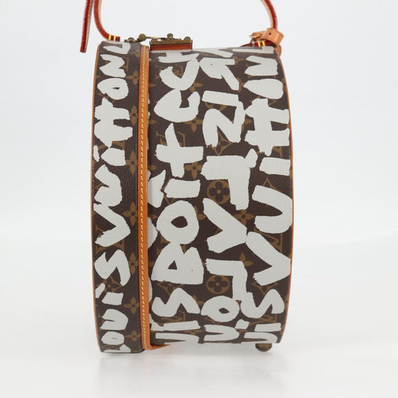 LOUIS VUITTON Monogram Graffiti Boite Shapo White M92186 LV Auth 121505SV