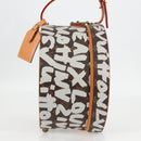 LOUIS VUITTON Monogram Graffiti Boite Shapo White M92186 LV Auth 121505SV-4