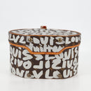 LOUIS VUITTON Monogram Graffiti Boite Shapo White M92186 LV Auth 121505SV-5