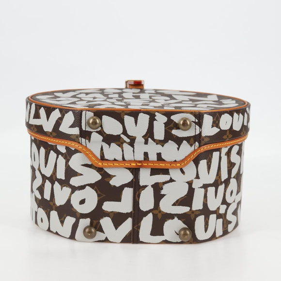 LOUIS VUITTON Monogram Graffiti Boite Shapo White M92186 LV Auth 121505SV