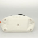 CHANEL Matelasse Cambon Line COCO Mark Tote Bag Lamb Skin White CC Auth 121507-6