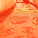 CHANEL Matelasse Cambon Line COCO Mark Tote Bag Lamb Skin White CC Auth 121507-18