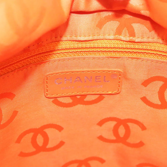 CHANEL Matelasse Cambon Line COCO Mark Tote Bag Lamb Skin White CC Auth 121507