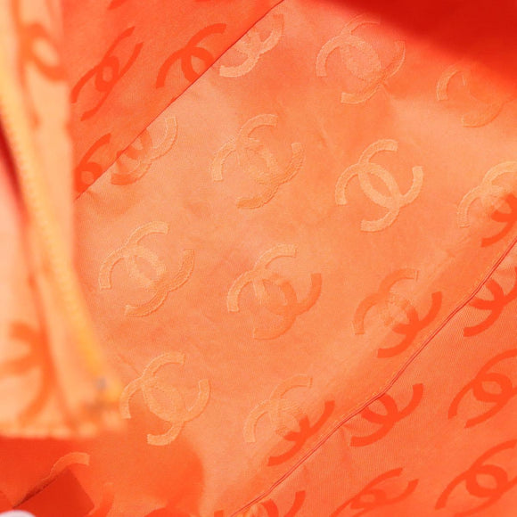 CHANEL Matelasse Cambon Line COCO Mark Tote Bag Lamb Skin White CC Auth 121507