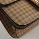 FENDI Shoulder Bag Leather Beige Gold Auth 121511M-14