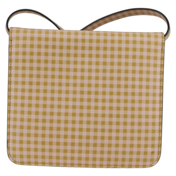 FENDI Shoulder Bag Leather Beige Gold Auth 121511M - 0