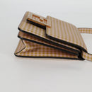 FENDI Shoulder Bag Leather Beige Gold Auth 121511M-4