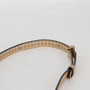 FENDI Shoulder Bag Leather Beige Gold Auth 121511M-8