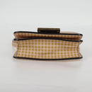 FENDI Shoulder Bag Leather Beige Gold Auth 121511M-5