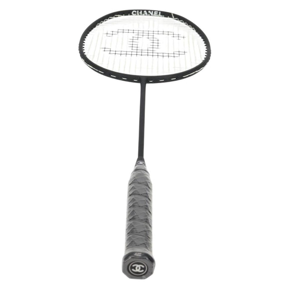 CHANEL Badminton Racket metal Black CC Auth 121512V