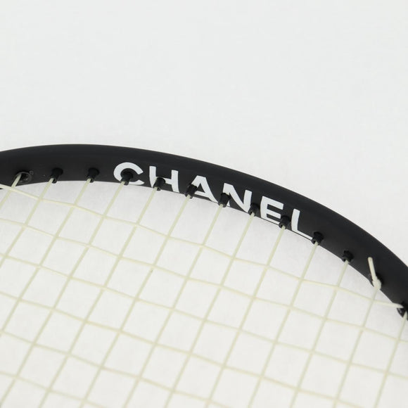 CHANEL Badminton Racket metal Black CC Auth 121512V