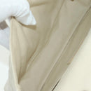 CHANEL Matelasse Chain Shoulder Bag Canvas White Silver CC Auth 121513-22