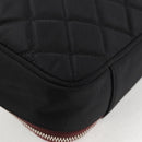 CHANEL Matelasse PC Case Nylon Black Silver CC Auth 121516M-15