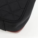 CHANEL Matelasse PC Case Nylon Black Silver CC Auth 121516M-16