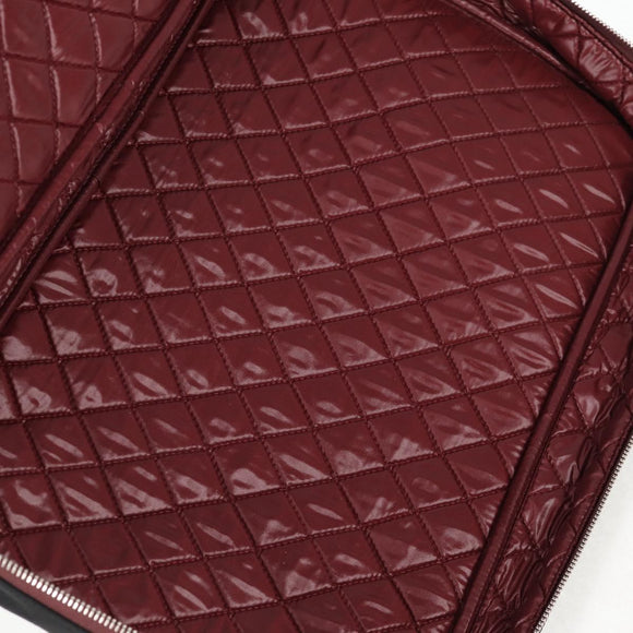 CHANEL Matelasse PC Case Nylon Black Silver CC Auth 121516M