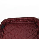 CHANEL Matelasse PC Case Nylon Black Silver CC Auth 121516M-21