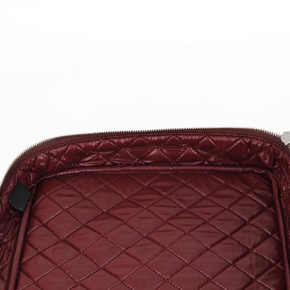 CHANEL Matelasse PC Case Nylon Black Silver CC Auth 121516M