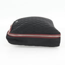 CHANEL Matelasse PC Case Nylon Black Silver CC Auth 121516M-3