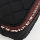 CHANEL Matelasse PC Case Nylon Black Silver CC Auth 121516M-14