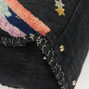 CHANEL Chain Shoulder Bag Denim Blue Gold CC Auth 121517V-10