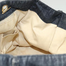 CHANEL Chain Shoulder Bag Denim Blue Gold CC Auth 121517V-17