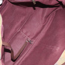 CHANEL Embroidery Graffiti Shoulder Bag Canvas Leather Khaki CC Auth 121519SV-10