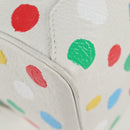 LOUIS VUITTON Monogram Yayoi Kusama Square bag Hand Bag White LV Auth 121522SAM-9
