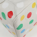 LOUIS VUITTON Monogram Yayoi Kusama Square bag Hand Bag White LV Auth 121522SAM-16