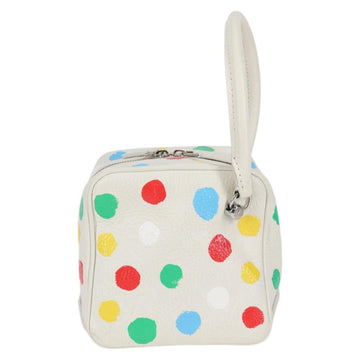 LOUIS VUITTON Monogram Yayoi Kusama Square bag Hand Bag White LV Auth 121522M - 0