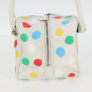 LOUIS VUITTON Monogram Yayoi Kusama Square bag Hand Bag White LV Auth 121522SAM-3