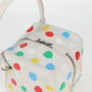 LOUIS VUITTON Monogram Yayoi Kusama Square bag Hand Bag White LV Auth 121522SAM-6