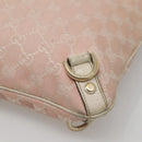 GUCCI GG Canvas Shoulder Bag Gold Pink 131326 Auth 121544-9