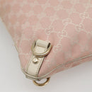 GUCCI GG Canvas Shoulder Bag Gold Pink 131326 Auth 121544-16
