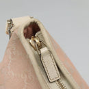 GUCCI GG Canvas Shoulder Bag Gold Pink 131326 Auth 121544-10