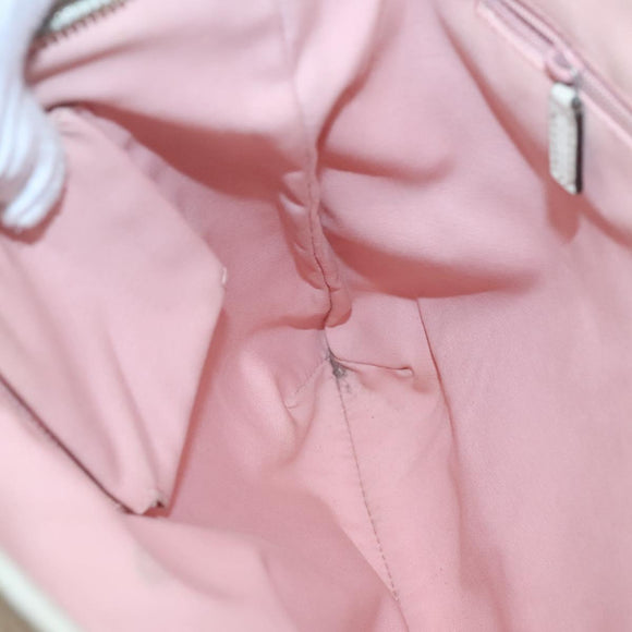 GUCCI GG Canvas Shoulder Bag Gold Pink 131326 Auth 121544