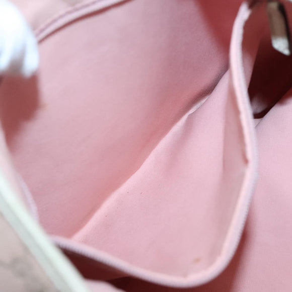 GUCCI GG Canvas Shoulder Bag Gold Pink 131326 Auth 121544