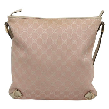 GUCCI GG Canvas Shoulder Bag Gold Pink 131326 Auth 121544 - 0