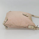 GUCCI GG Canvas Shoulder Bag Gold Pink 131326 Auth 121544-3