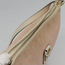 GUCCI GG Canvas Shoulder Bag Gold Pink 131326 Auth 121544-6