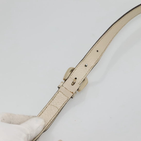 GUCCI GG Canvas Shoulder Bag Gold Pink 131326 Auth 121544