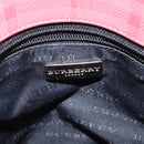 BURBERRY Nova Check Shoulder Bag Canvas Red Auth 121545-15